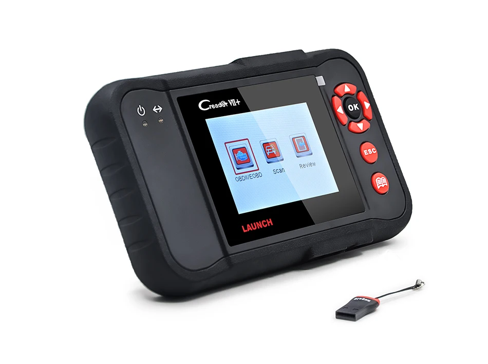  Launch Creader VII Plus Профессиональный + /CRP123 автомобильный считыватель кодов 7 сканер бесплатное обновление Интернета диагностический инструмент