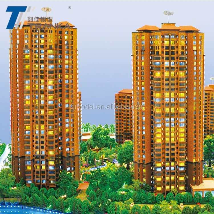 Miniature diorama miniature building model , residential model