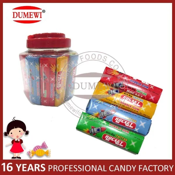 Фруктовый Вкус Счастливы Ракеты Стикер Татуировки (Bubble Gum)