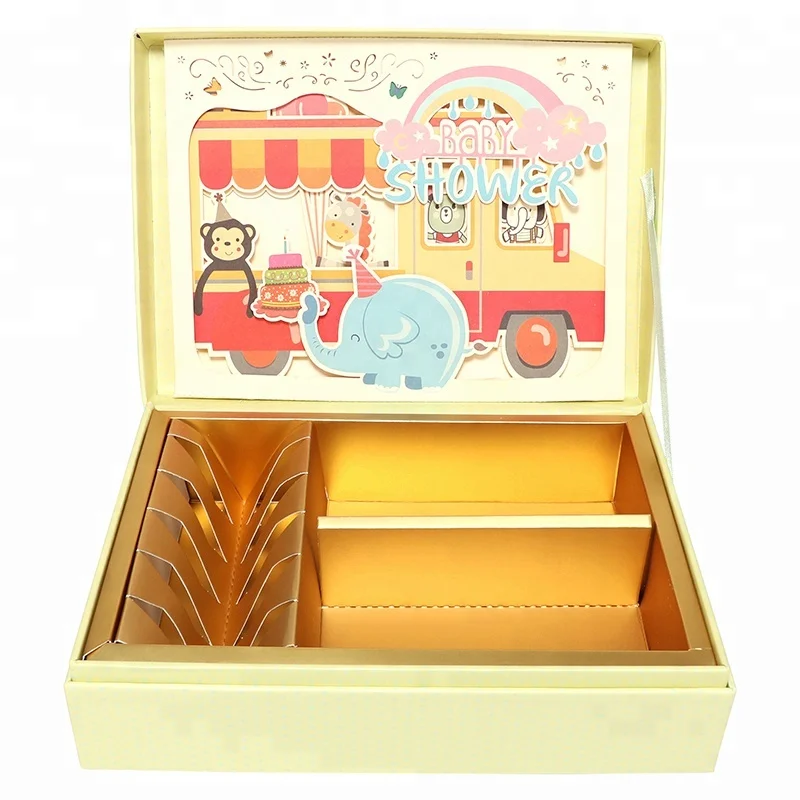 
Paper Spiritz 3D pop up baby shower gift box factory wholesale 