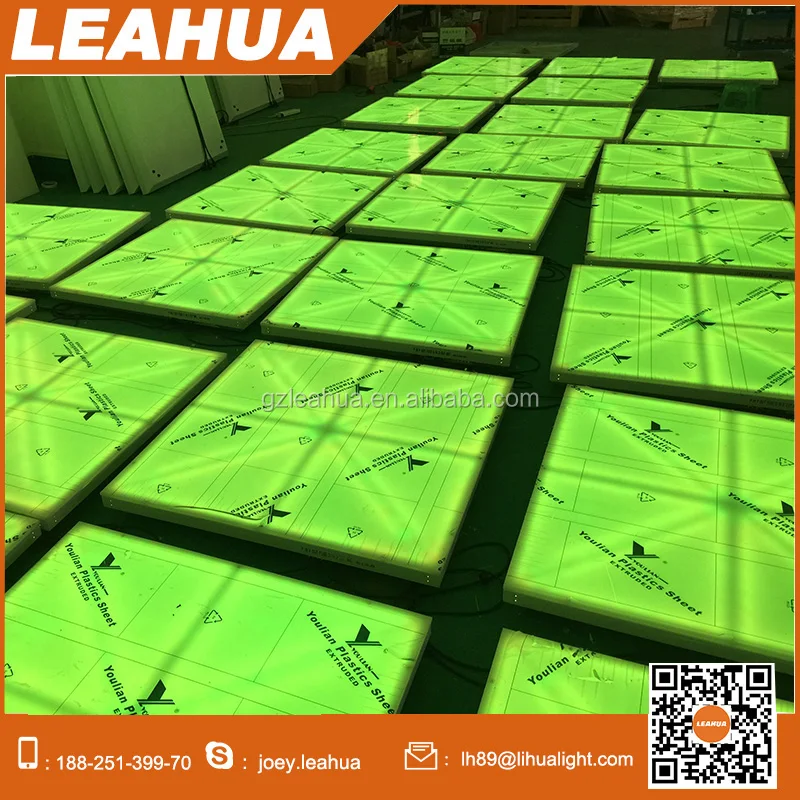 Открытый RGB светодиодный акриловый освещенный танцпол 432 шт. проекционный светильник IP65 DMX512 режим управления