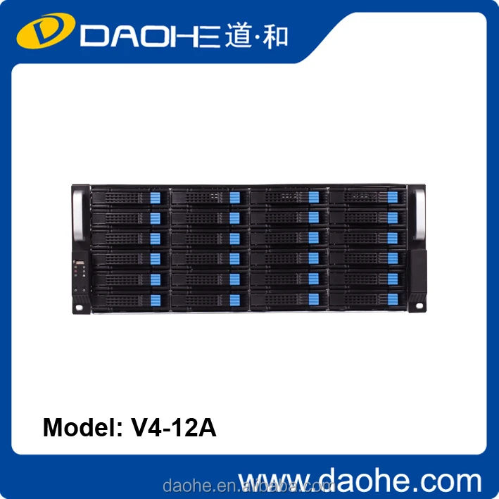 4u short rack case with expander backplane /hotswap fanwall server case , 24bays rackmount chassis