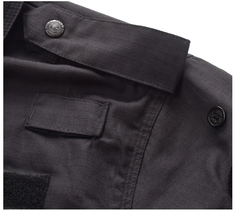 Factory customize Black Security jacket Guard Uniform Military Clothing airport Security pants uniforms