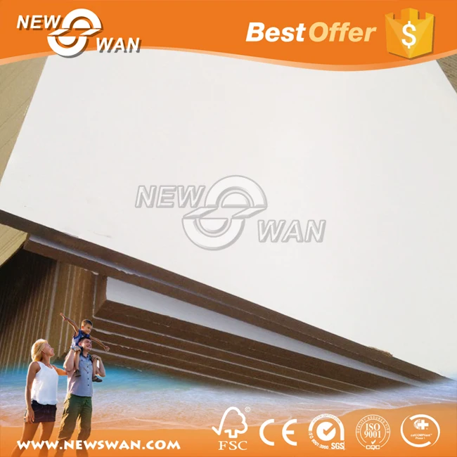 
White Melamine Faced MDF Board / Glossy Melamine MDF 