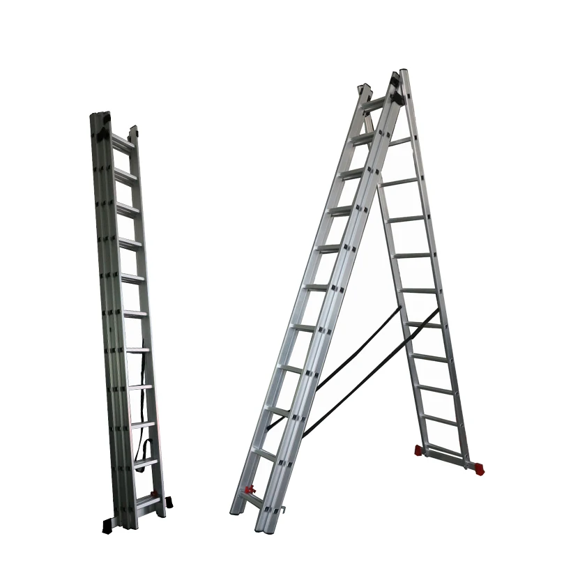 
Aluminium Ladder Aluminum three section triple extension ladder 3*9 