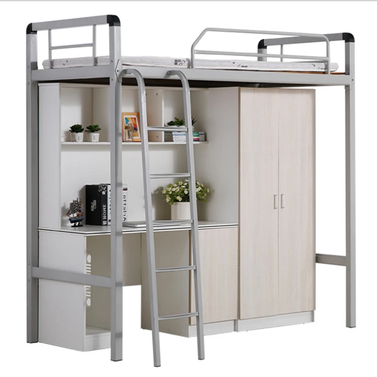 Горячая продажа общего назначения школьная мебель студенты стали квартира металлическая двухъярусная кровать