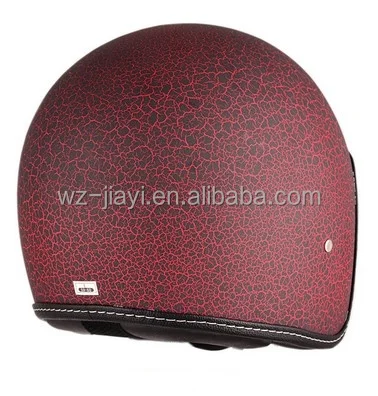 Open face motorcycle vintage helmet single lens/ECE and DOT approved
