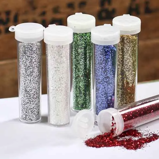 2020 new Bulk Glitter supplier for DIY crafts glitter powder and bulk glitter polyester test tube packaging