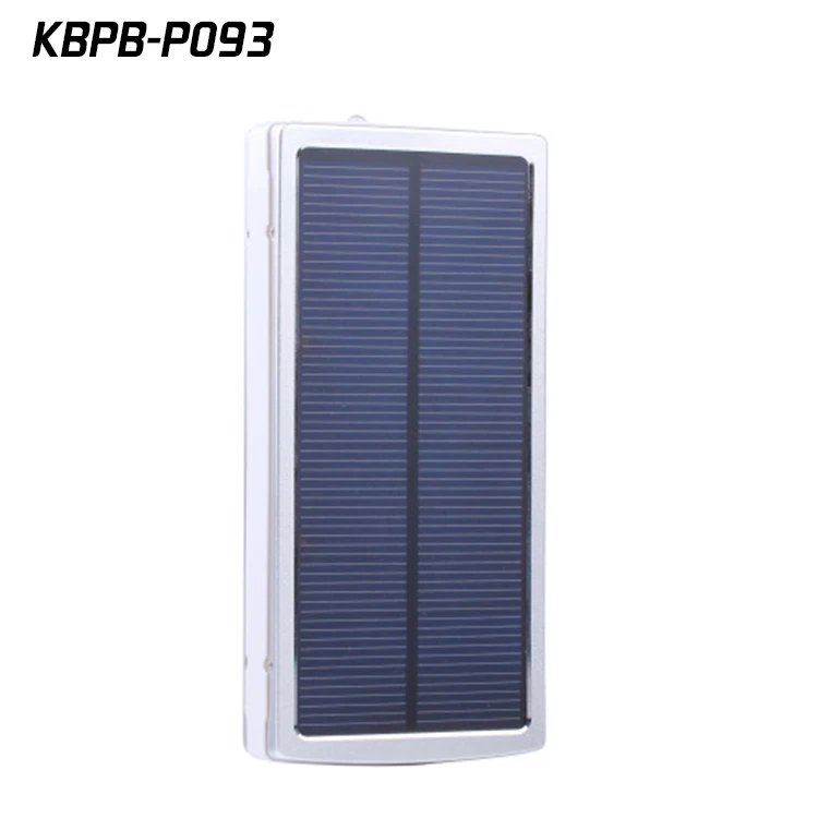 Metal 20000mAh Solar Charger LED Flashlight for Outdoor Travel Camping Emergency
