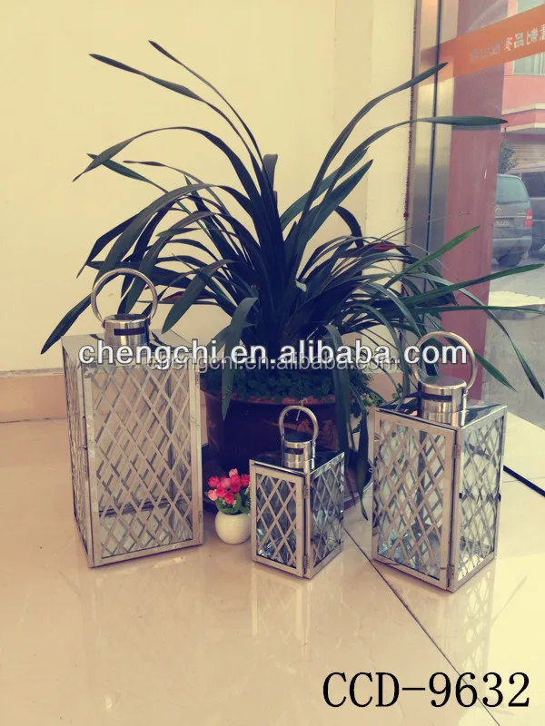  Классическое украшение для дома Европейский наружный фонарь из нержавеющей стали стеклянный фонарь-свеча