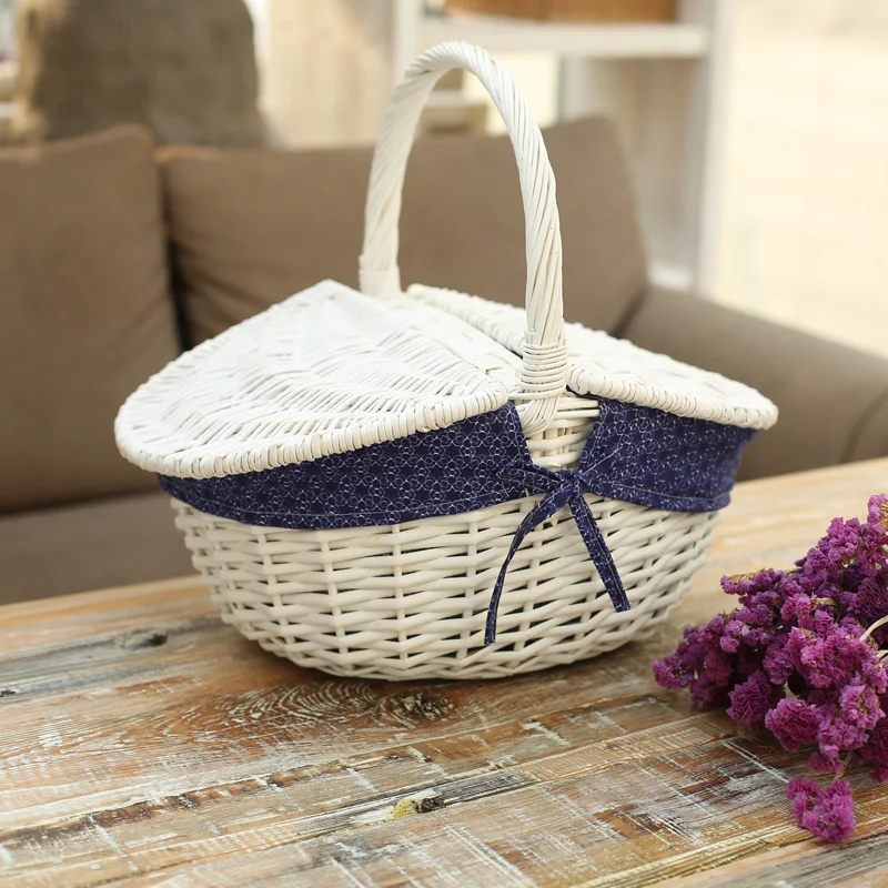 YRMT, корзина для пикника из ивы с подкладкой, корзина для пикника ручной работы