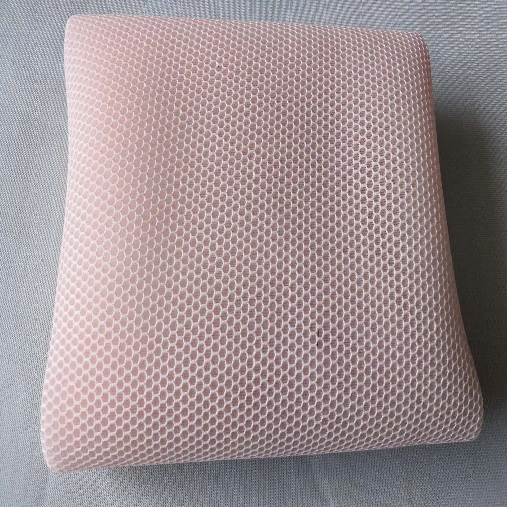 soft 3d stereoscopic sandwich mesh fabric fashion designer white hexagonal air layer fabric net cloth