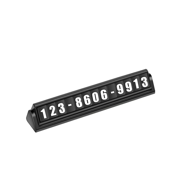 Double Phone Number Temporary Car Parking Card with Luminous Light