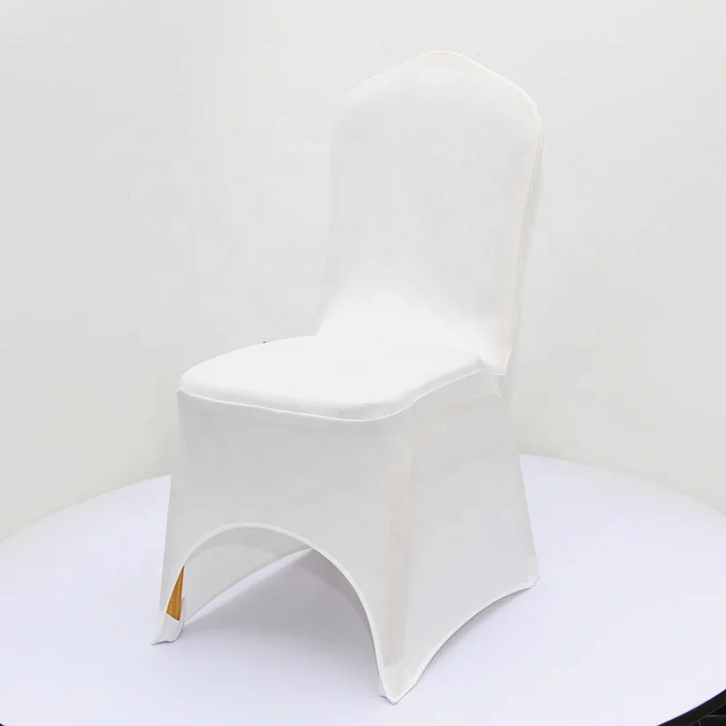 Universal White Polyester Spandex Wedding Chair Covers For Weddings Banquet Folding Hotel Decoration Decor Hot Sale Wholesale