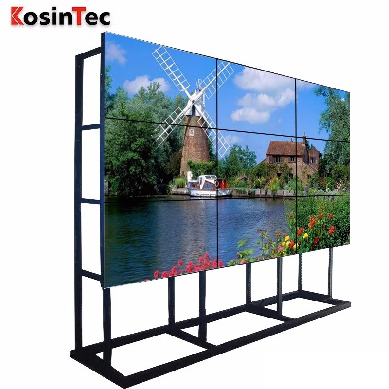 did video wall Full HD 1080P exhibition lcd video wall with Ultra Narrow Bezel From 3.5 mm To 5.3 mm (US-PJ46)
