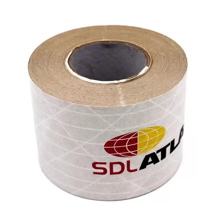 Custom Logo Printed white kraft Paper Packing Sticky sealing Tape