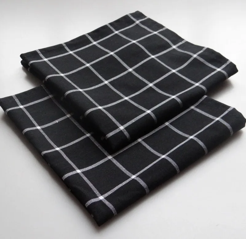 HOT SALE Cheap Cotton Black Stripe Kitchen Tea Towel