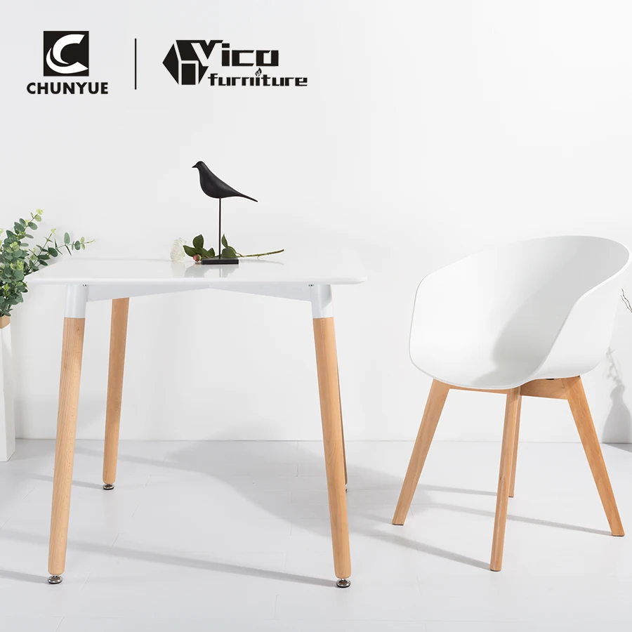  Лучшая цена современный дизайн mdf домашняя кухня офис белый кофейный деревянный обеденный