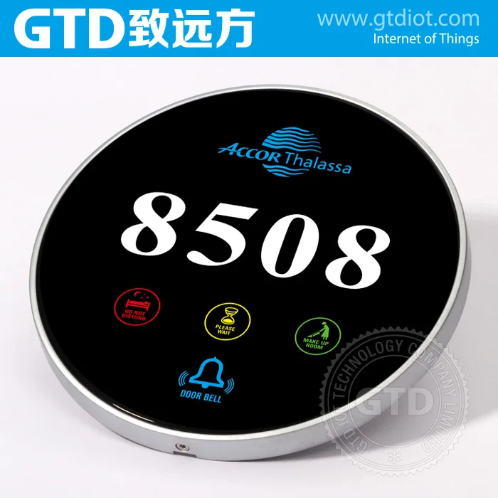 European Hotel LED Touch Doorplate