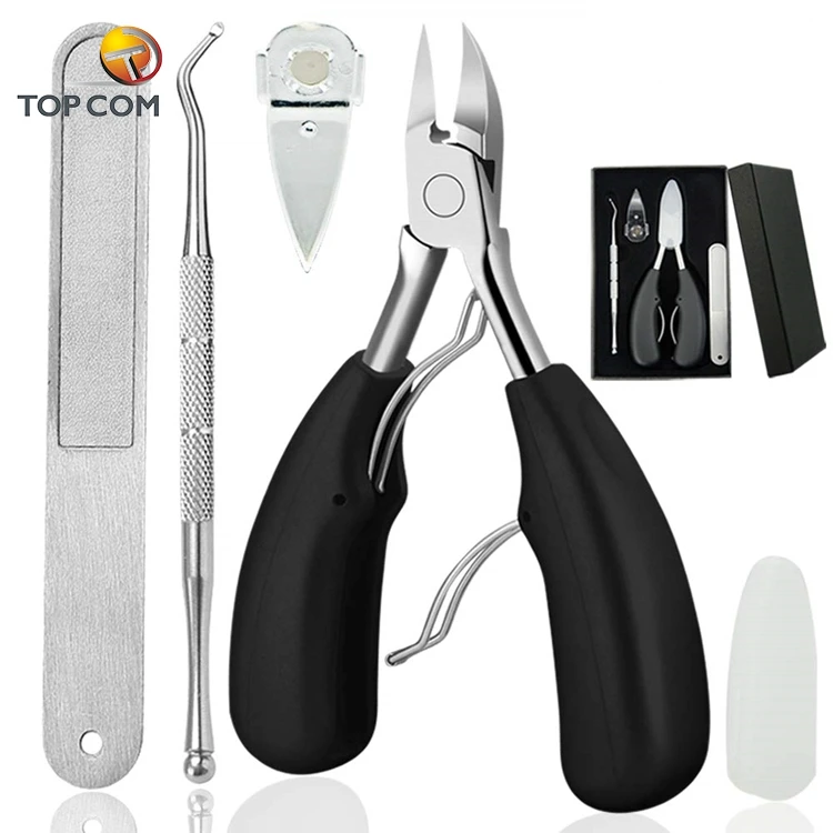 Toenail Nipper with Black Handle for Ingrown Nails