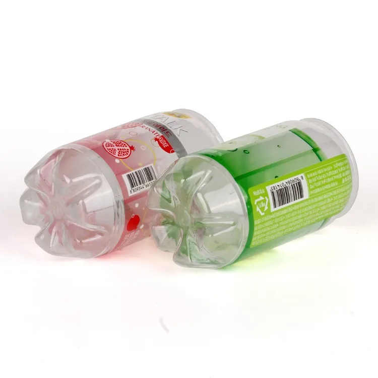 
Custom Pet Transparent Soft Drink Can Plastic Soda Can Beverage Can With Easy Open End 
