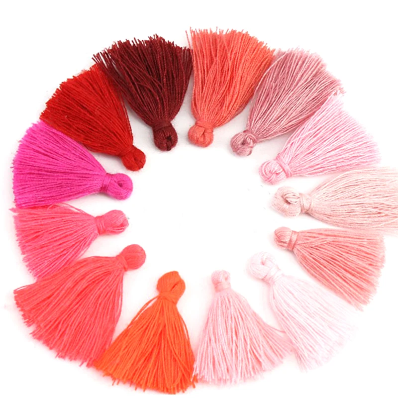 Hot Sale Wholesale New Cheap Colorful Small Curtain Cotton Tassel for Curtain for Bag