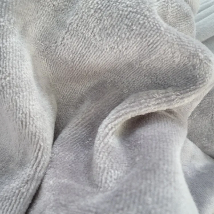 comfortable soft bamboo velour fabric for sport wear and baby product