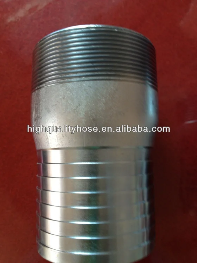 NPT Standard King Combination Pipe Nipple Steel Plated, KC Nipple