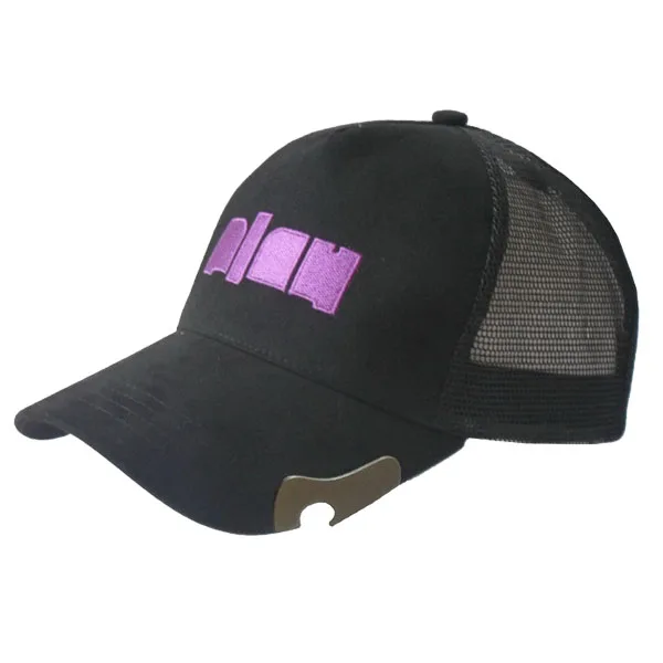
Wholesale custom mens embroidery bottle opener baseball cap 