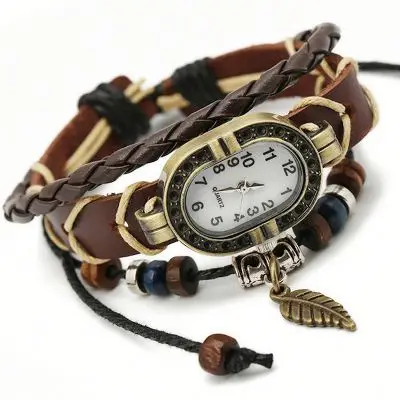 2018 wholesale accessories unisex braided leather bracelet