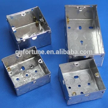 Flush mounted electrical plastic wire boxes, metal box