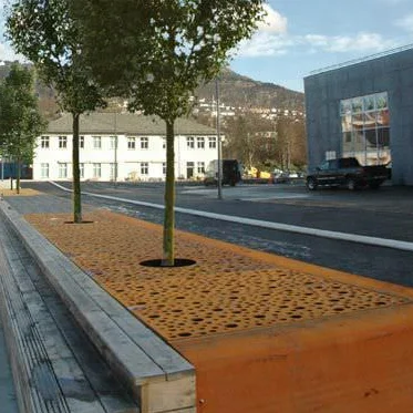 Corten Steel Tree Guard / Metal Grids for Around Tree