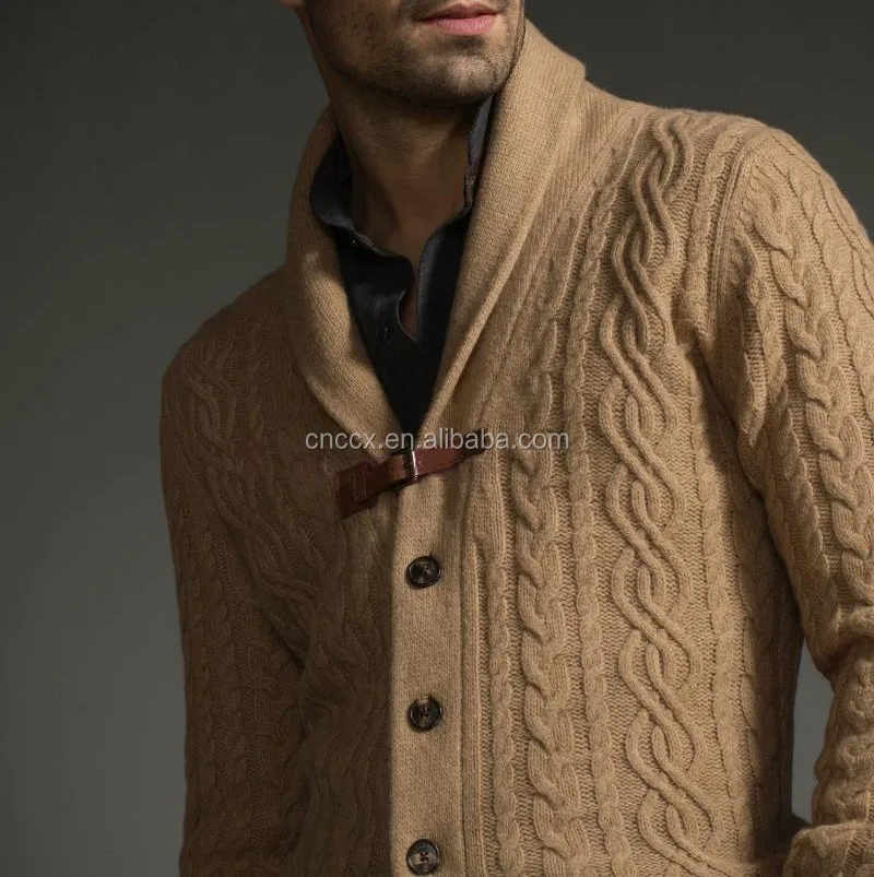 Кашемировый новый плотный теплый мужской свитер из 100% мериносовой шерсти (60241671873)