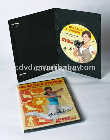 DVD5 DVD9 in 14mm clear Dvd case Package