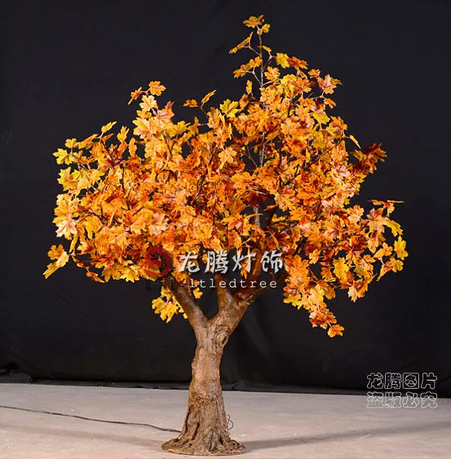 Free shipping 1.5m Indoor outdoor decoration Led maple tree light