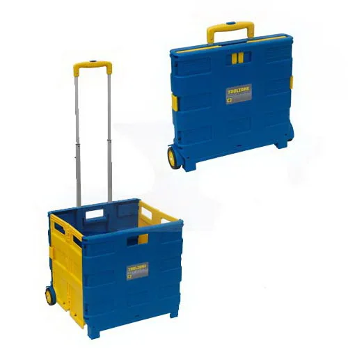 Большая складная тележка с холщовым мешочком и верхней крышкой (FC406LP)