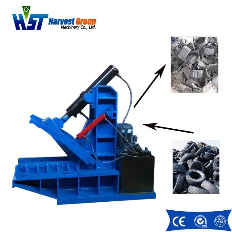 China automatic mobile tire shredder
