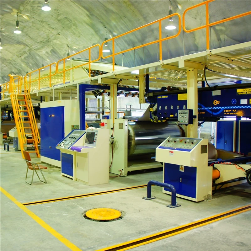 
 Линия по производству гофрированного картона с автоматическим флексографским принтером  