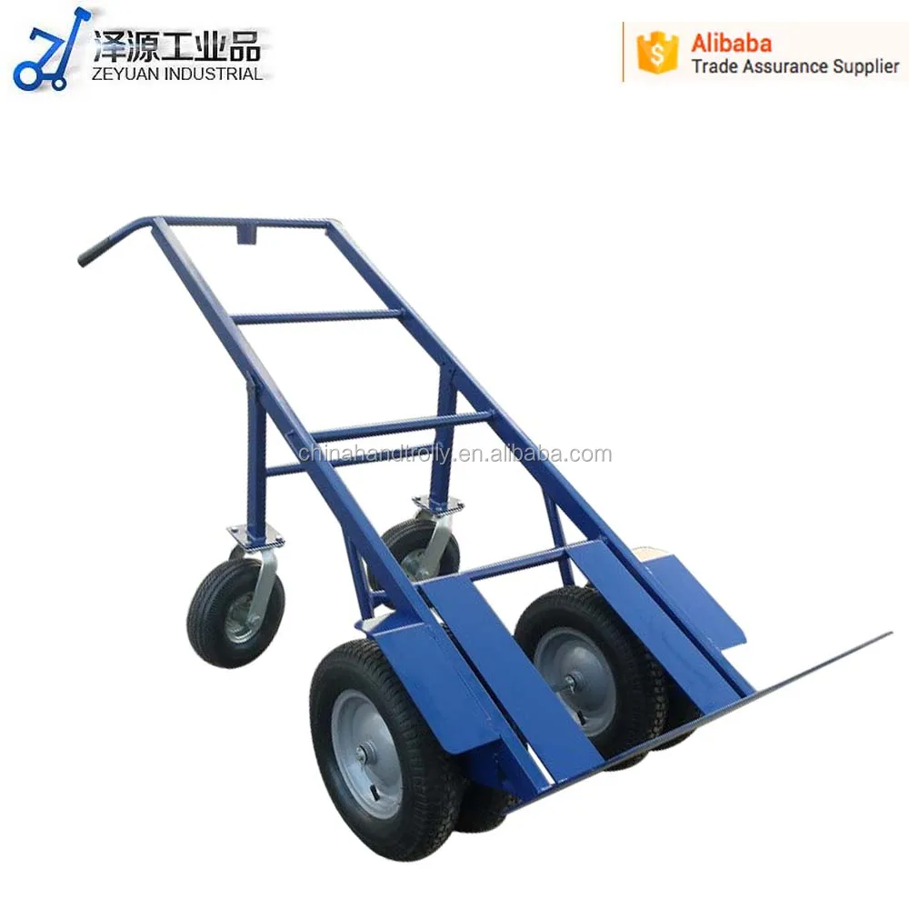 500kg heavy load duty hand push cart powered trolley with trailer for sale