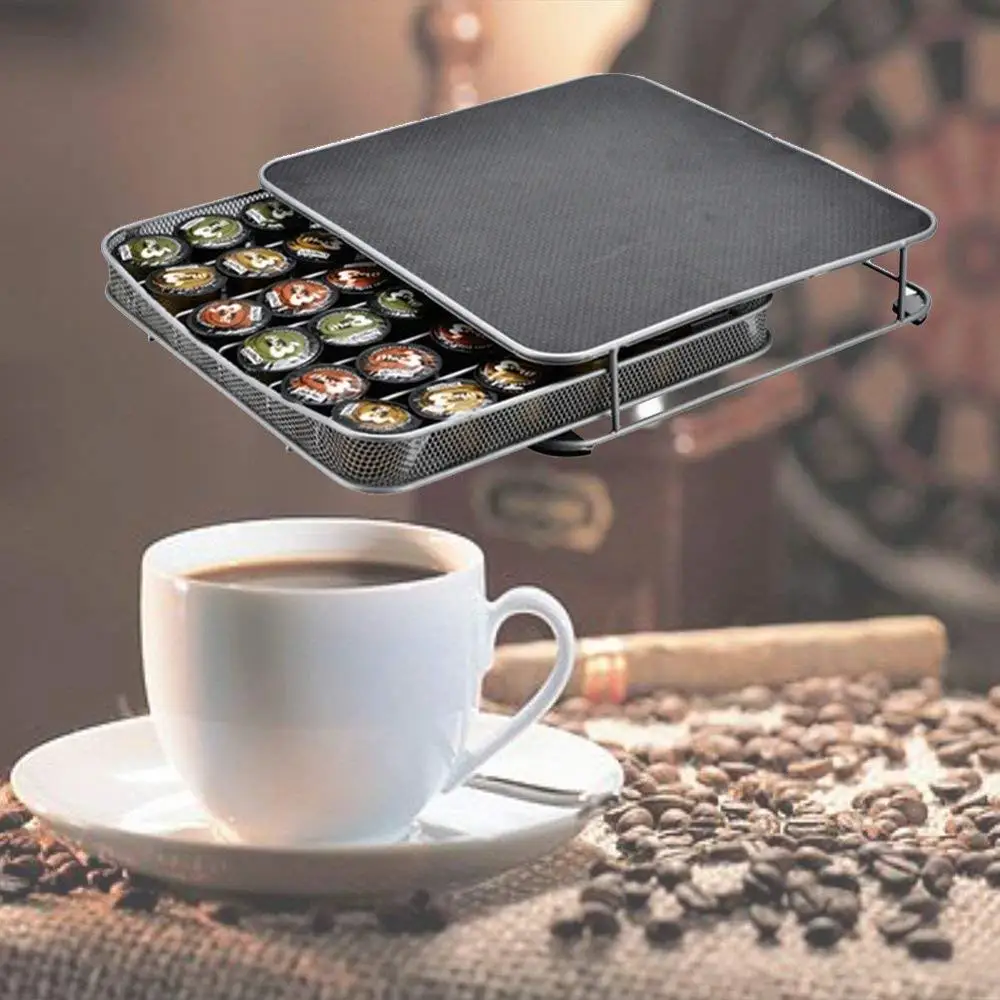 Nespresso or Caffitaly Capsules Coffee Pod Storage Drawer Holder, 6 rows multiply 6 lines &