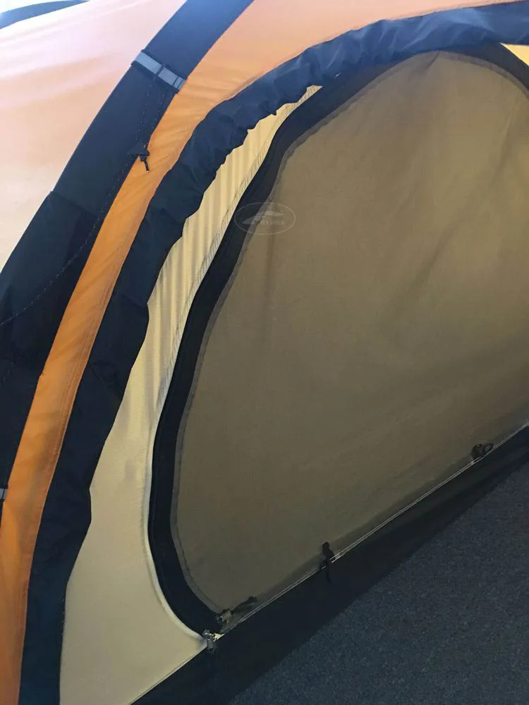 Professional Outdoor Manufacturer High End 40D Nylon Silicone Single Treated Glamping 4 Person Family Tent China  Supplier