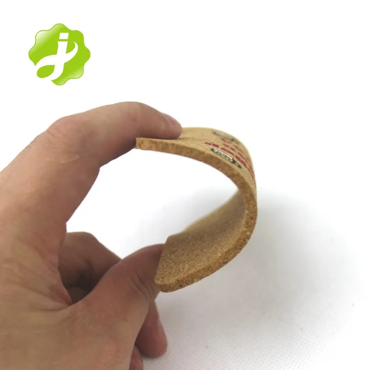 Custom Design Cork Wood Drink Coaster Tea Coffee Cup Mat Pads with Debossed Logo