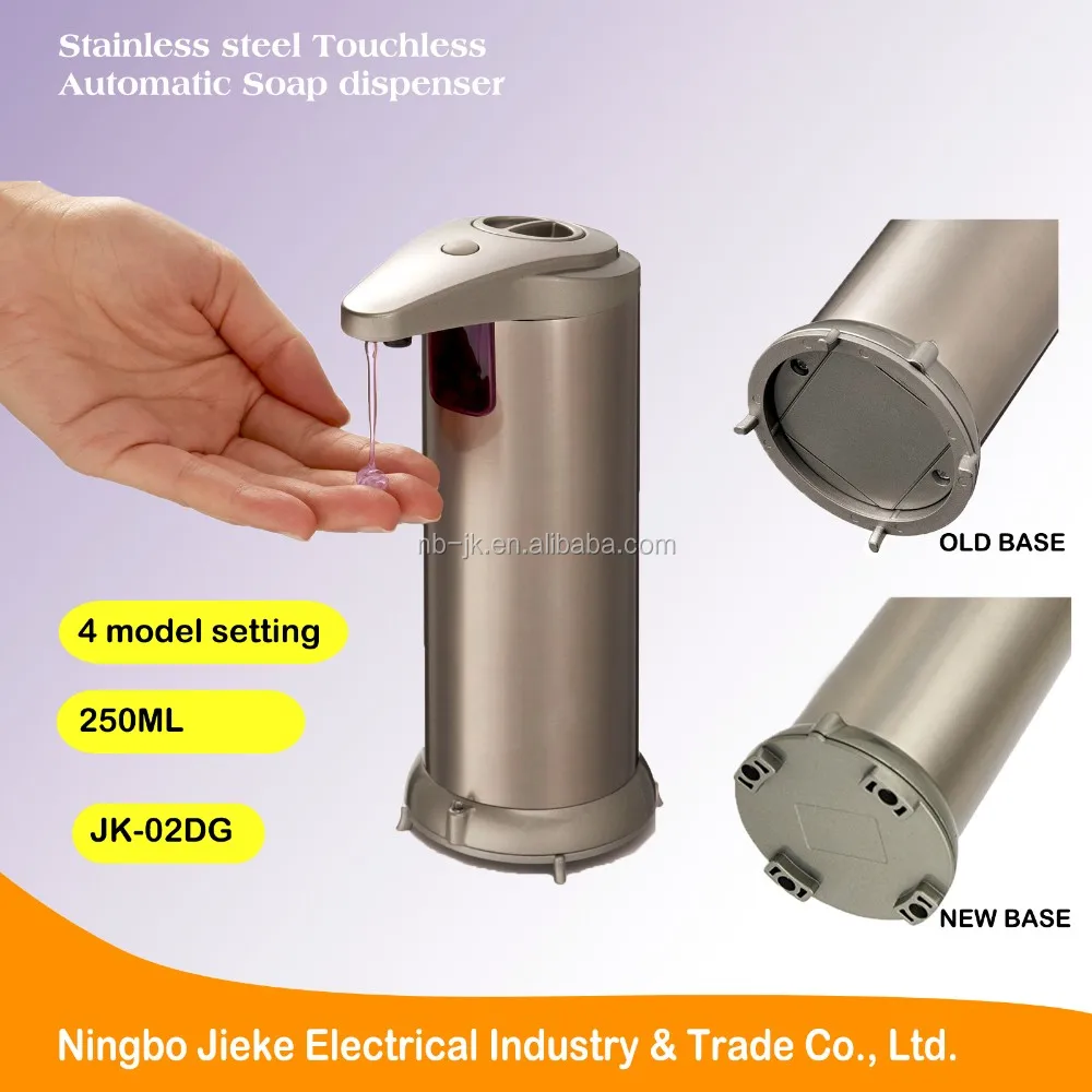 
wholesale Amazon hot Fingerprint Resistant Stainless Steel touchless sensor liquid automatic soap dispenser in bathroom kitchen 