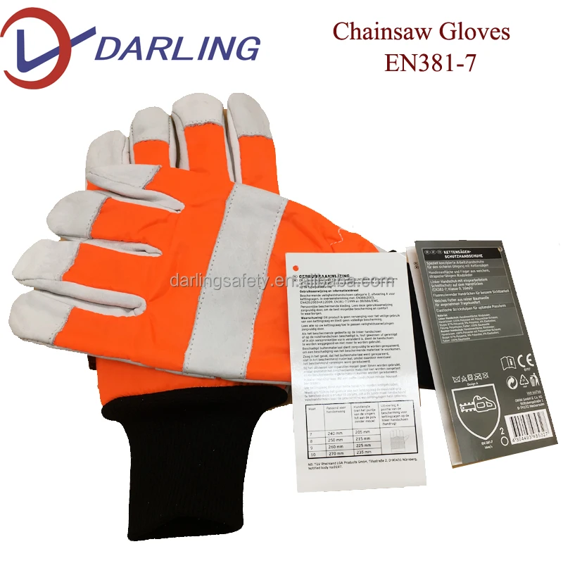 
forestry chainsaw gloves ce en381-7 chainsaw safety gloves cut resistant gloves 