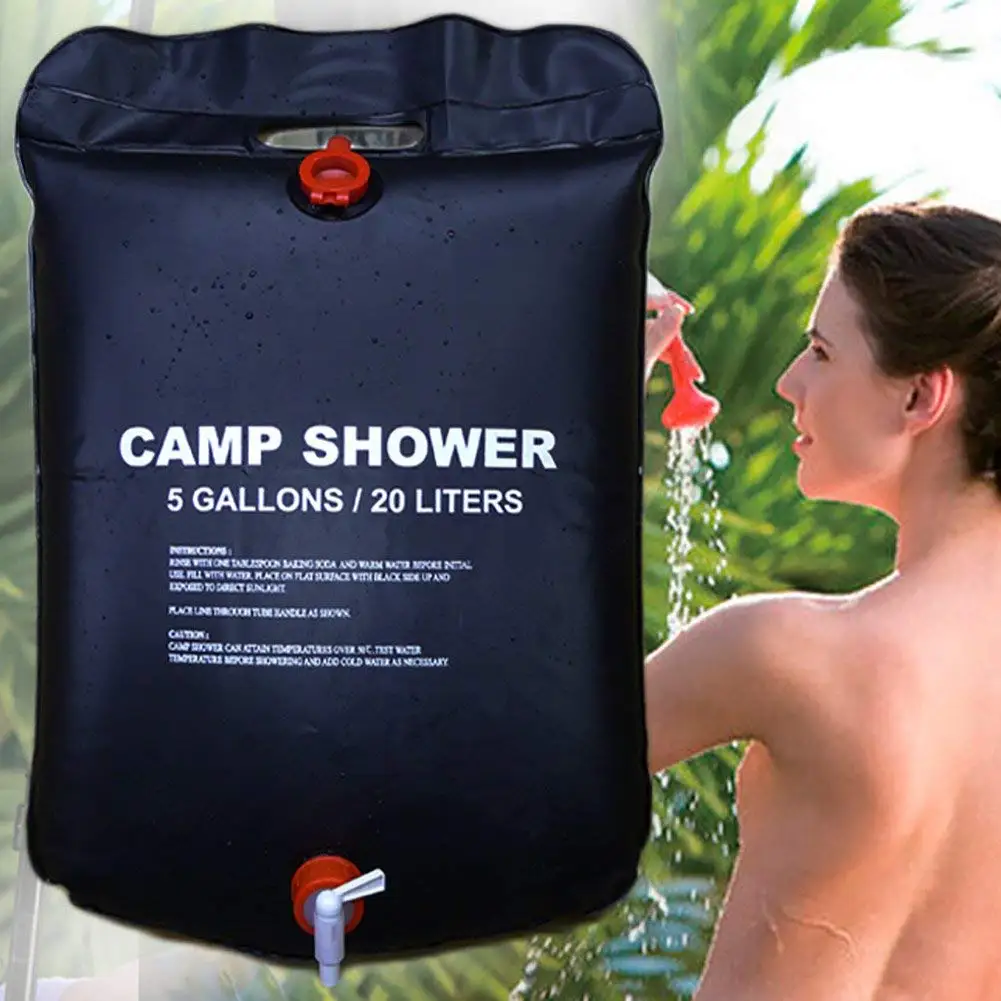Solar Energy Heated Portable Shower Bag outdoor for Camping Hiking