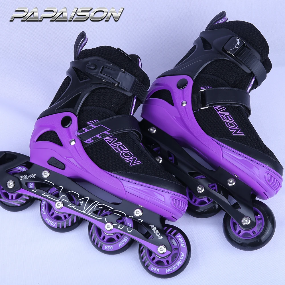 Purple white color new model design inline roller skates produce in China RTS