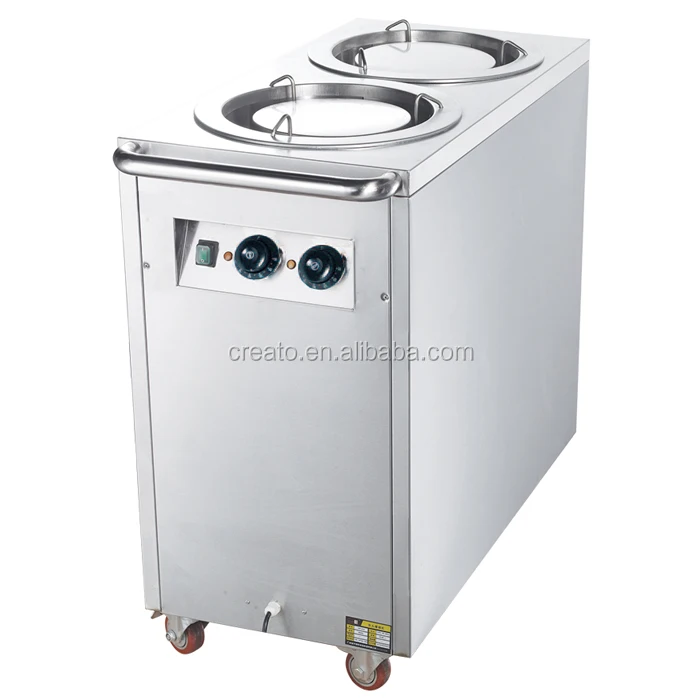 Commercial restaurant double head electric plate warmer