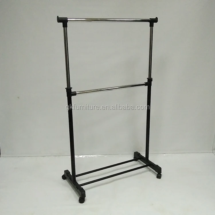 
Single Pole Iron Pipe Adjustable Height Garment Rack Clothes Drying Coat Rack Manufacturer Supplier 
