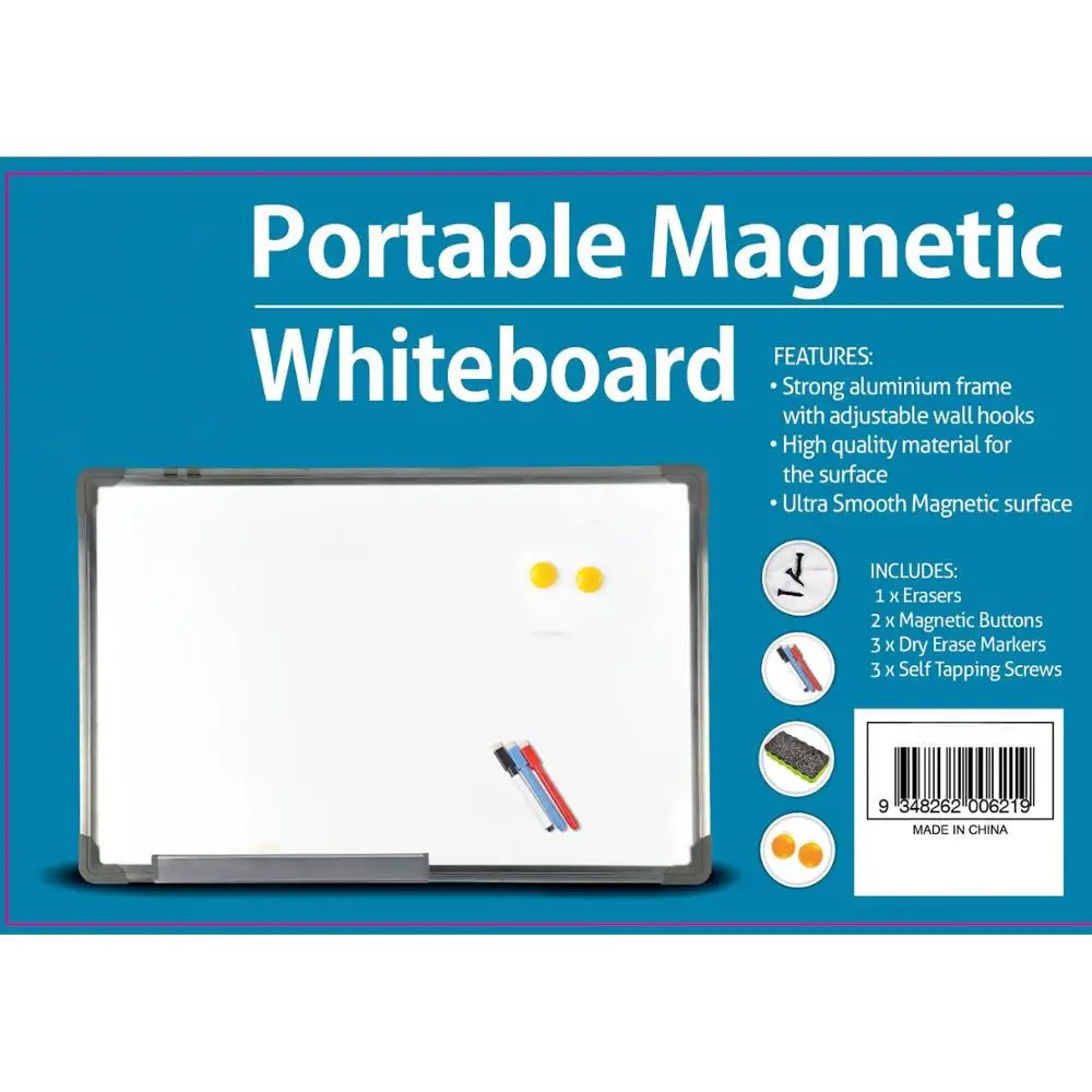 Brand New Magnetic Wipe Whiteboard Office Home School Dry Wipe with Marker and Eraser-