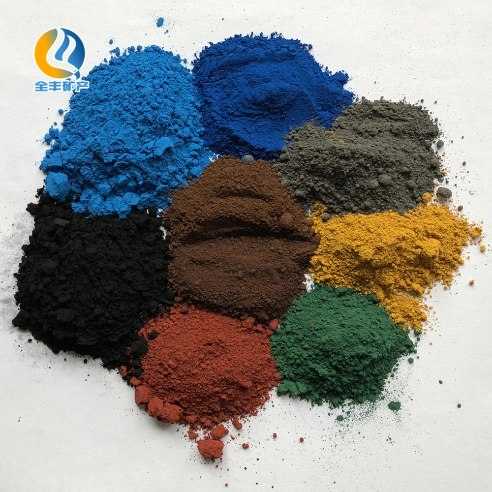 Red/Yellow/Black/Green powder iron oxide pigment price in cement